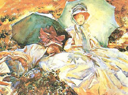 Green Parasol, John Singer Sargent